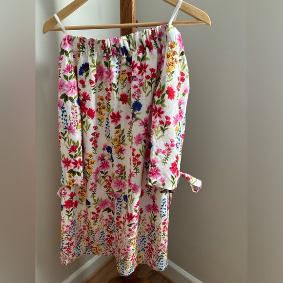 NEW Vince Camuto Size 10 Multicolor Off the Shoulder Floral Shift Dress - Picture 6 of 6